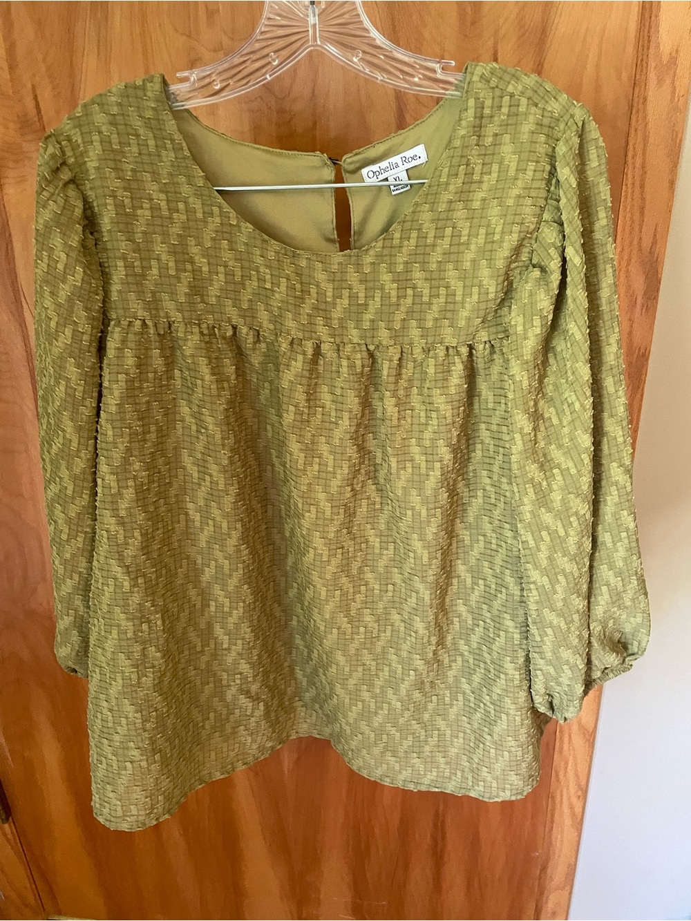 Chartreuse Women's Peasant Blouse